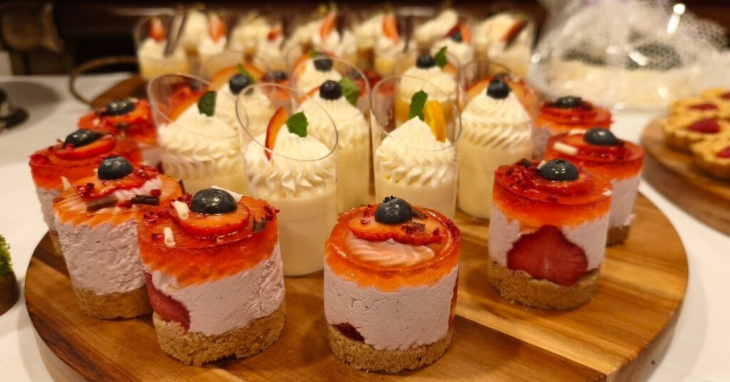 Handmade desserts prepared for the Springview Care Home Summer Festival